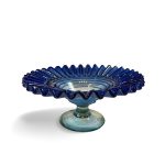 Blue coloured serving bowl