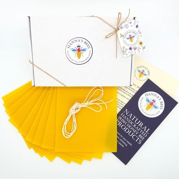 Kit de fabrication de bougies de table en cire d'abeille