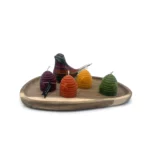 Farbige Kerzen in Bienenstockform aus 100% Schweizer Bienenwachs